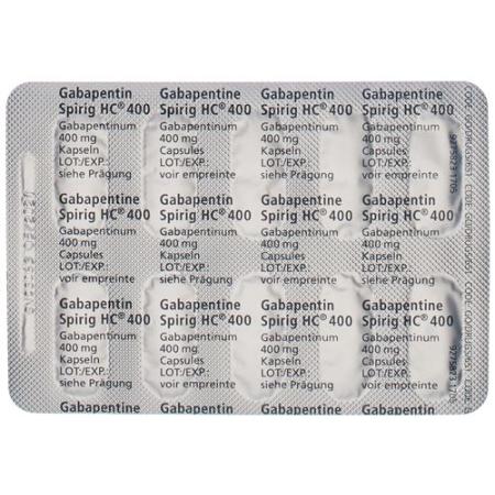 Gabapentin Spirig HC Kaps 400 mg 100 pcs - PrimeCare Global