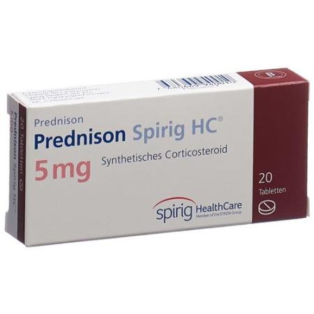 Prednisone Spirig HC Tabl 5 mg 20 pcs - PrimeCare Global