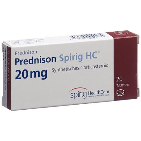 Prednisone Spirig HC Tabl 20 mg 20 pcs - PrimeCare Global