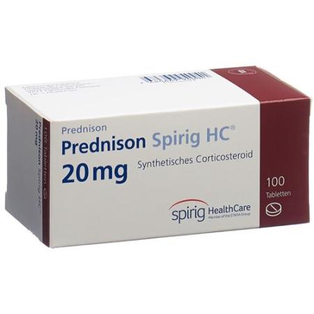 Prednisone Spirig HC Tabl 20 mg 100 pcs - PrimeCare Global