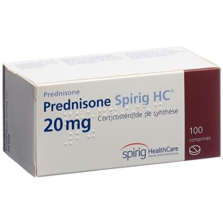 Prednisone Spirig HC Tabl 20 mg 100 pcs - PrimeCare Global