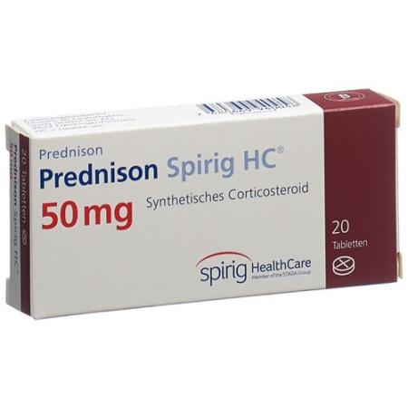 Prednisone Spirig HC Tabl 50 mg 20 pcs - PrimeCare Global