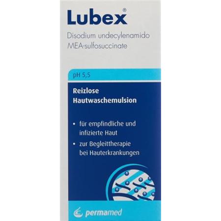 Lubex non-irritating skin washing emulsion extra mild pH 5.5 bottle 150 ml - PrimeCare Global