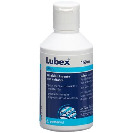 Lubex non-irritating skin washing emulsion extra mild pH 5.5 bottle 150 ml - PrimeCare Global