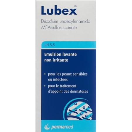 Lubex non-irritating skin washing emulsion extra mild pH 5.5 bottle 150 ml - PrimeCare Global