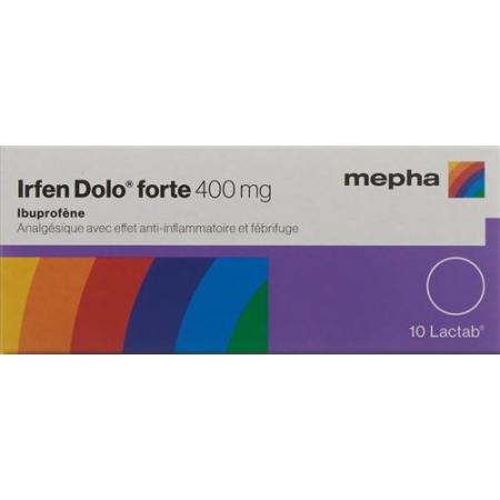 Irfen Dolo forte Lactab 400 mg 10 pcs - PrimeCare Global