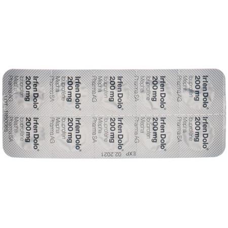 Irfen Dolo Lactab 200 mg 20 pcs - PrimeCare Global