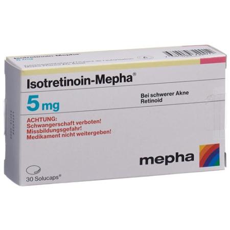 Isotretinoin-Mepha Solucaps 5 mg 30 pcs - PrimeCare Global