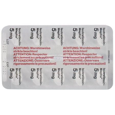 Isotretinoin-Mepha Solucaps 5 mg 100 pcs - PrimeCare Global