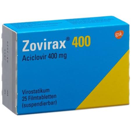 Zovirax Filmtablet 400 mg 25 pcs - PrimeCare Global