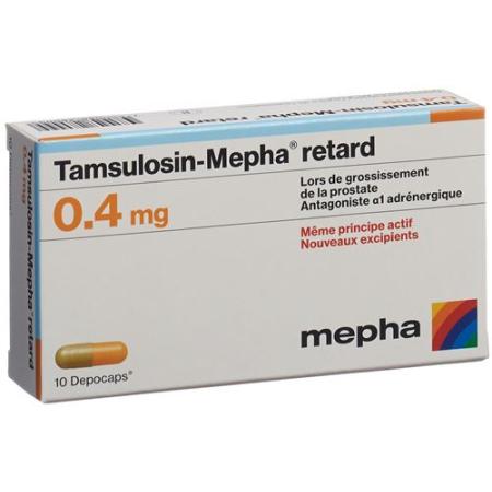 Tamsulosin-Mepha retard Depocaps 0.4 mg 10 pcs - PrimeCare Global