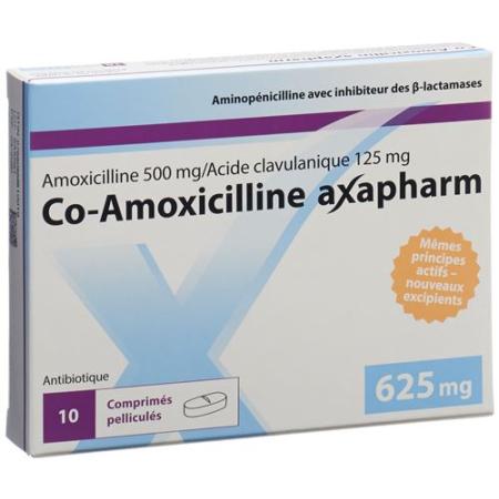 Co-Amoxicillin Axapharm Filmtabl 625 mg 20 pcs - PrimeCare Global