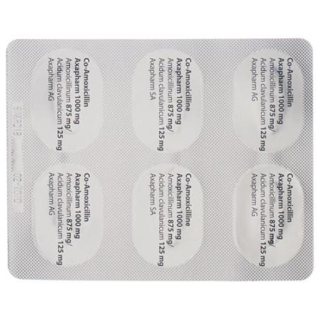 Co-Amoxicillin Axapharm Filmtabl 1000 mg 12 pcs - PrimeCare Global