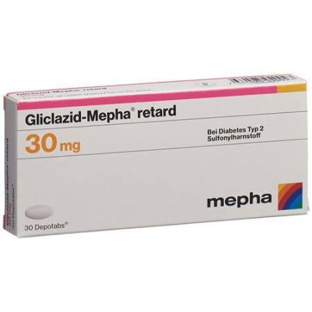 Gliclazide-Mepha retard Depotabs 30 mg 30 pieces - PrimeCare Global