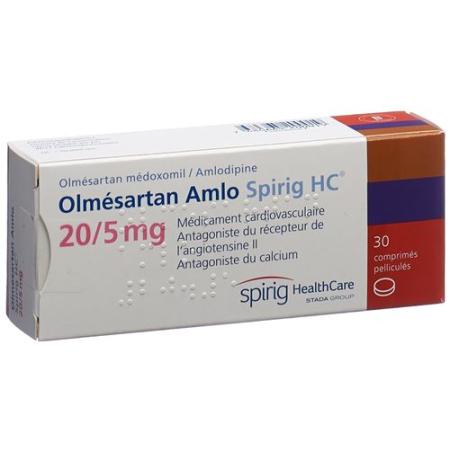 Olmesartan Amlo Spirig HC Filmtabl 20mg/5mg 30 pcs - PrimeCare Global