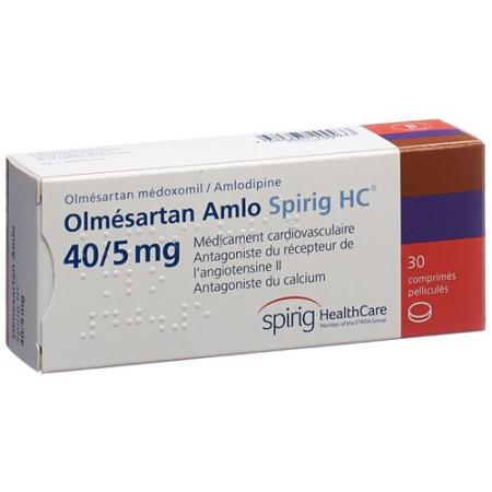 Olmesartan Amlo Spirig HC Filmtabl 40mg/5mg 30 pcs - PrimeCare Global