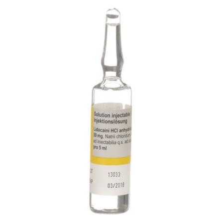 Rapidocain 1% Inj L&ouml;s 50 mg/5ml without preservatives 10 amp - PrimeCare Global