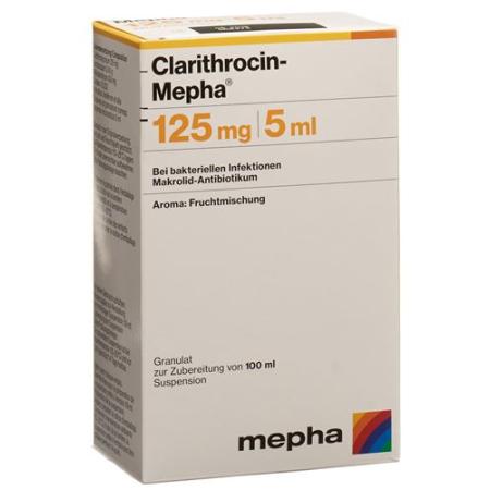 Clarithromycin-Mepha Gran 125 mg/5ml for making a suspension - PrimeCare Global
