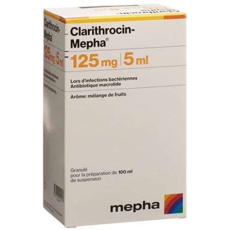 Clarithromycin-Mepha Gran 125 mg/5ml for making a suspension - PrimeCare Global