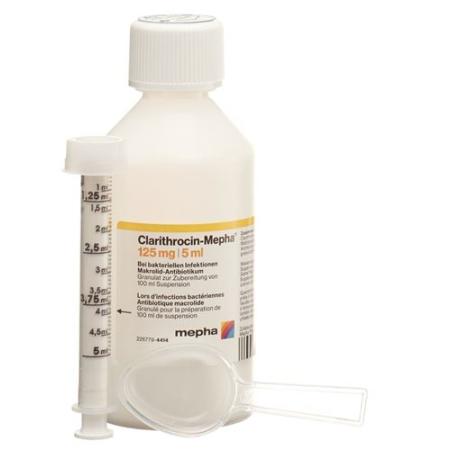 Clarithromycin-Mepha Gran 125 mg/5ml for making a suspension - PrimeCare Global