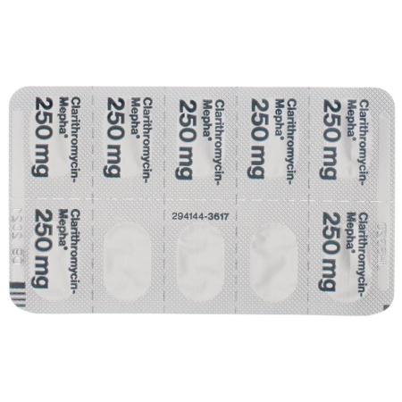 Clarithromycin-Mepha Lactab 250 mg 14 pcs - PrimeCare Global