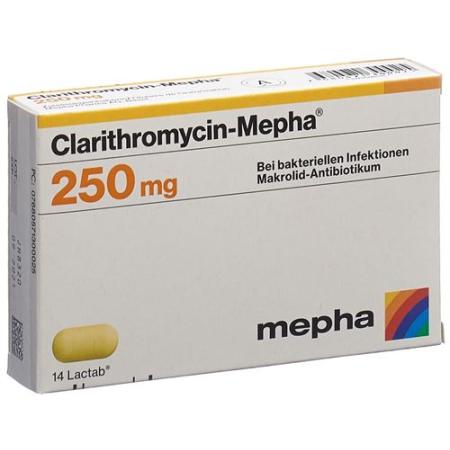 Clarithromycin-Mepha Lactab 250 mg 20 pcs - PrimeCare Global