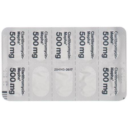 Clarithromycin-Mepha Lactab 500 mg 14 pcs - PrimeCare Global