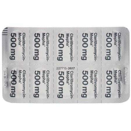 Clarithromycin-Mepha Lactab 500 mg 20 pcs - PrimeCare Global