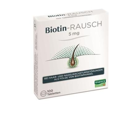 Biotin Rausch Tabletten 5mg 100 Stück - PrimeCare Global