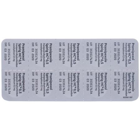 Pramipexole Spirig HC tablets 0.5 mg 100 pcs - PrimeCare Global