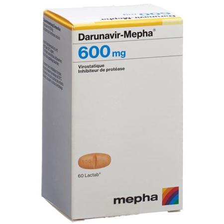 Darunavir-Mepha Lactab 600 mg Ds 60 pcs - PrimeCare Global