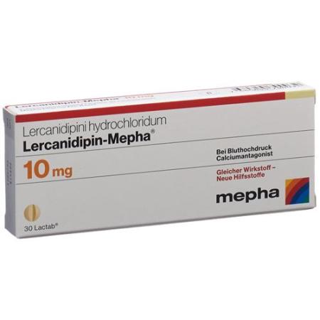 Lercanidipin-Mepha Lactab 10 mg 100 pcs - PrimeCare Global