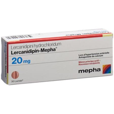 Lercanidipin-Mepha Lactab 20 mg 100 pcs - PrimeCare Global