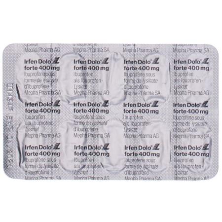 Irfen Dolo L forte Lactab 400 mg 10 pcs - PrimeCare Global