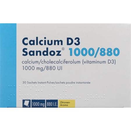 Calcium D3 Sandoz powder 1000/880 bag 30 pieces - PrimeCare Global