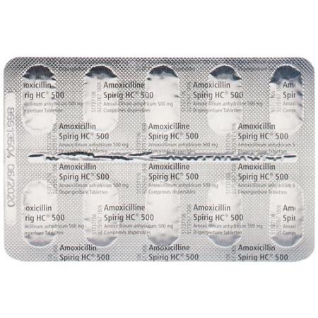Amoxicillin Spirig HC Disp Tabl 500 mg 20 pcs - PrimeCare Global