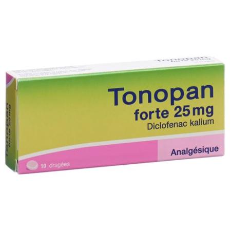 Tonopan forte Drag 25 mg 10 pcs - PrimeCare Global