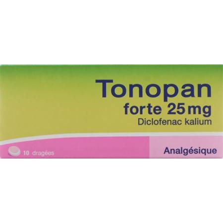Tonopan forte Drag 25 mg 10 pcs - PrimeCare Global