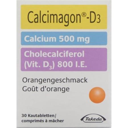 Calcimagon D3 Kautabl 500/800 Orange Ds 30 pcs - PrimeCare Global