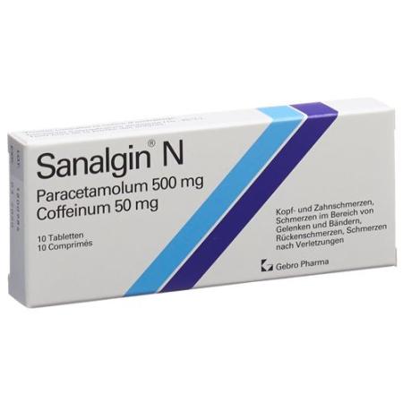 Sanalgin N tablets 10 pcs - PrimeCare Global