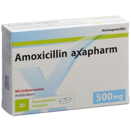 Amoxicillin Axapharm Disp Tabl 500 mg 20 pcs - PrimeCare Global