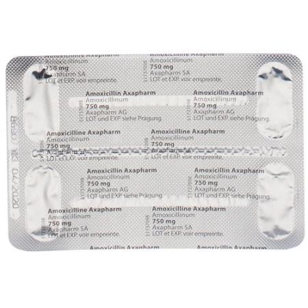 Amoxicillin Axapharm Disp Tabl 750 mg 4 pcs - PrimeCare Global