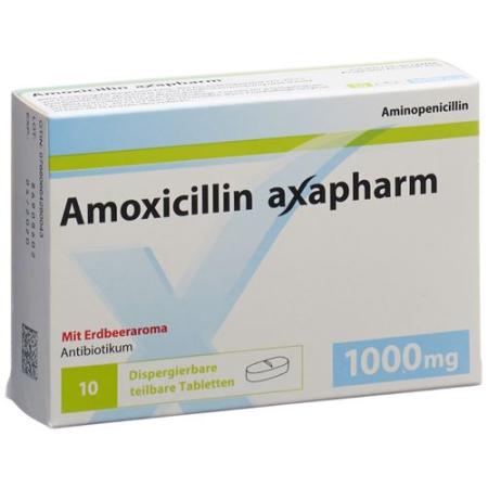 Amoxicillin Axapharm Disp Tabl 1000 mg 20 pcs - PrimeCare Global