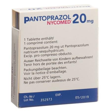 Pantoprazole Nycomed Filmtabl 20 mg 30 x 45 pcs - PrimeCare Global