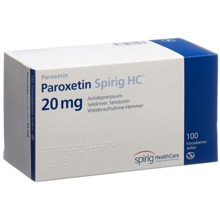 Paroxetine Spirig HC Filmtabl 20 mg 10 pcs - PrimeCare Global