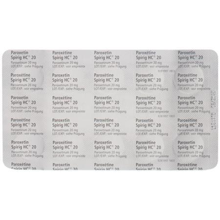 Paroxetine Spirig HC Filmtabl 20 mg 10 pcs - PrimeCare Global