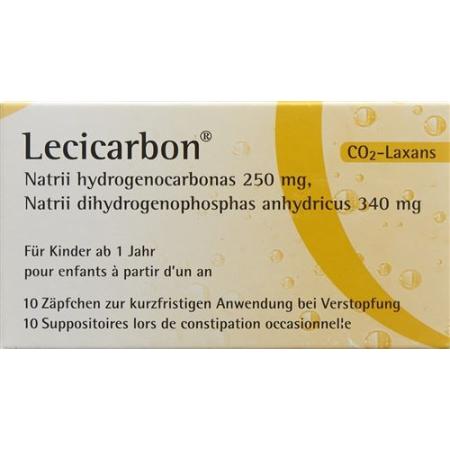Lecicarbon Supp child 10 pcs - PrimeCare Global