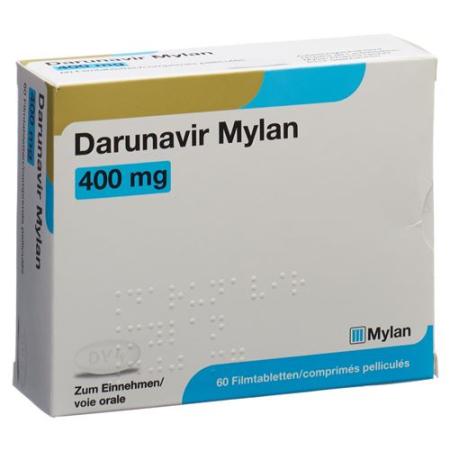 Darunavir Mylan film tablets 400 mg 60 pcs - PrimeCare Global