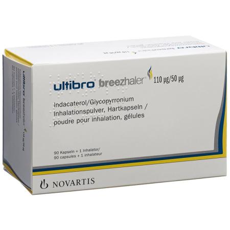 Ultibro Breezhaler Inh Kaps 110 mcg/50 mcg 90 pcs - PrimeCare Global