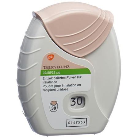 Trelegy Ellipta Inh Plv 92/55/22mcg 3 x 30 doses - PrimeCare Global